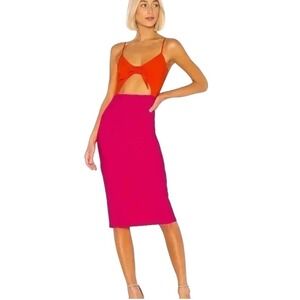 saba midi dress lovers friends Lovers and Friends Saba Midi Dress in Red